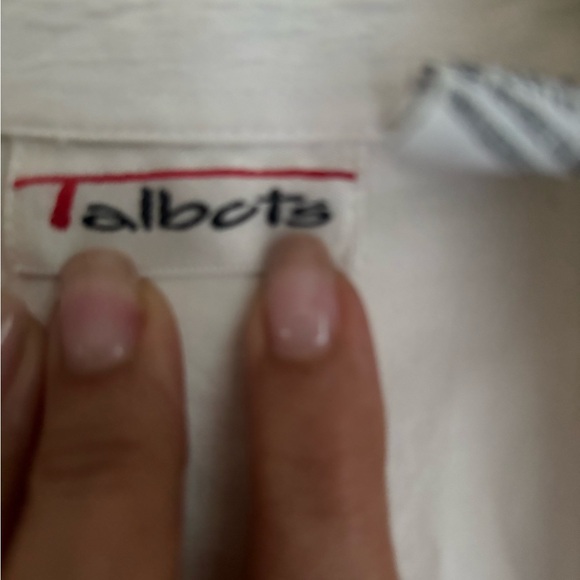 TALBOTS VINTAGE BUTTON UP SHIRT SIZE S WHITE - Picture 6 of 7